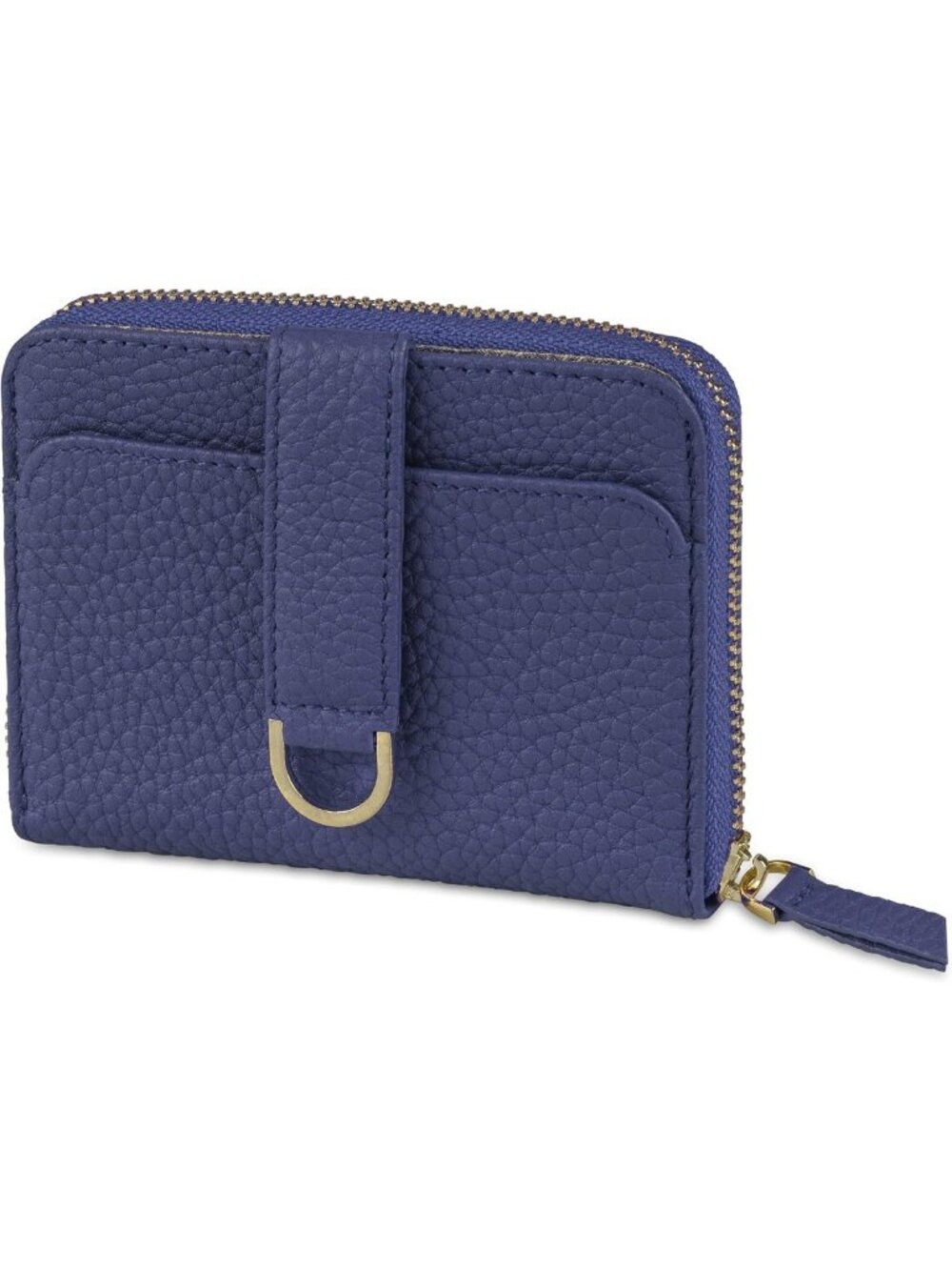 Stylish Leather Zip Around Wallet for Women, RFID Protection, Compact Design